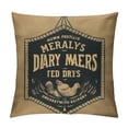 thumbnail image 1 of GOSMITH  Throw Pillow Case Vintage Burlap Feed Sack Square Cushion Cover Standard Pillowcase for Men Women Home Decorative Sofa Armchair Bedroom Livingroom, 1 of 5