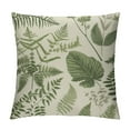 thumbnail image 1 of Leisuo Throw Pillow Cover Green Leaf Maidenhair Cushion Case Decor Square Pillowcase white, 1 of 5
