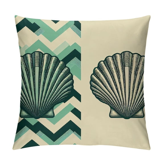 GOSMITH Throw Pillow Covers Home Decor Underwater World Coral Seashells Starfish Pillow Cases Decorative Outdoor Cushion Couch Sofa Pillowcases