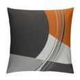 thumbnail image 1 of GOSMITH  Throw Pillow Covers Modern Abstract Orange Stripes Gray Black White Acrylic Bold Grey Decorative Pillow Cases Home Decor Square Pillowcases, 1 of 5