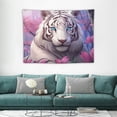 thumbnail image 1 of GOSMITH Tiger Tapestry,Tapestry Wall Hanging,Tapestry for Bedroom, Wall Tapestry,Hippie White Tiger Beautiful Oil Painting Wall Decor Art Tapestry for Living Room Decoration Aesthetic 40x30 Inch, 1 of 7