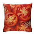 thumbnail image 1 of GOSMITH  Tomato Pattern Throw Pillow Cover Decor Novelty Realistic Food Pillowcases Fruit Print Pillow Case Square Cushion Covers for Couch Living Room Home Sofa Bedroom Office, 1 of 5