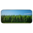 thumbnail image 1 of GOSMITH Tree Line Green Dense Forest Grass in Front Blue Sky Floor Mat Rug 19.68*47.24 in, 1 of 6