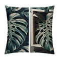 thumbnail image 1 of GOSMITH  Tropical Leaves Throw Pillow Covers Green Palm Leaf Decorative Pillows Cushion Cases for Couch Sofa Bed Home Decor, 1 of 5