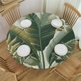thumbnail image 1 of GOSMITH Tropical Palm Leaves Banana Jungle Leaf Seamless Floral Pattern Table Cover White, 1 of 7