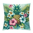 thumbnail image 1 of GOSMITH Tropical Pineapple Throw Pillow Cover Flora Flower Green Palm Tree Leave Decorative Modern Square Cushion Case for Home Sofa Couch Bed Living Room Car, 1 of 5