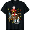 thumbnail image 1 of GOSMITH Turkey Nurse Thanksgiving Fall Nursing N T-Shirt 214966-black, 1 of 3