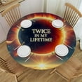 thumbnail image 1 of GOSMITH Twice in my Lifetime Table Cover - Round Tablecloth for Decoration and Protection White, 1 of 7