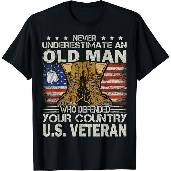 GOSMITH US Veteran Veterans Day US Patriot T-Shirt 160420-black