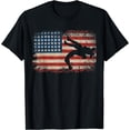 thumbnail image 1 of GOSMITH Usa Flag Wrestling American Flag Wrestling Wrestle Gift T-Shirt 211376-black, 1 of 3