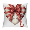 thumbnail image 1 of GOSMITH  Valentine's Day St. Patrick's Day Easter Pillow Covers Love Heart Clovers Bunny Eggs Cushion Case Home Buffalo Plaid Pillow Case for Holiday Happy Home Decor (Lovely), 1 of 5
