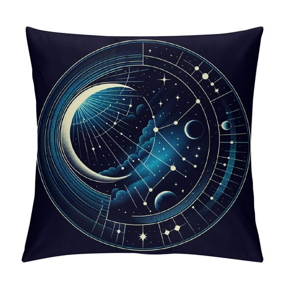 Leisuo Venus*L ,Mysterious Pink Gold of Wisdom,Sun & Moon Mandala Throw Pillow Covers,One-Side Printed