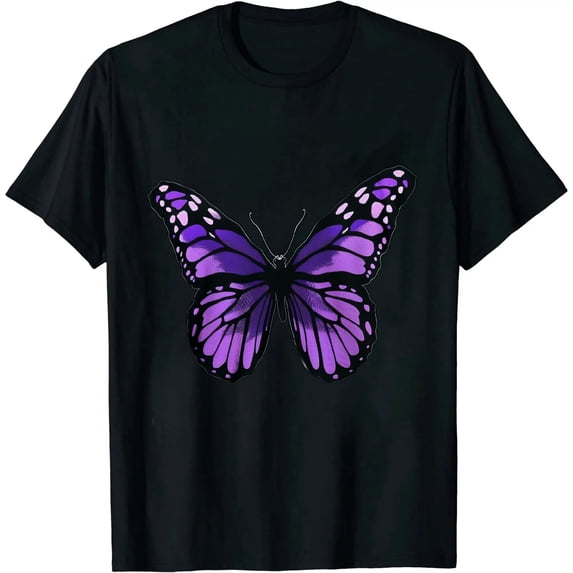 GOSMITH Vibrant Purple Butterfly T-Shirt