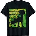 thumbnail image 1 of GOSMITH Vintage Dog Golden Retriever Shamrock Clover Gifts Men Women T-Shirt, 1 of 3