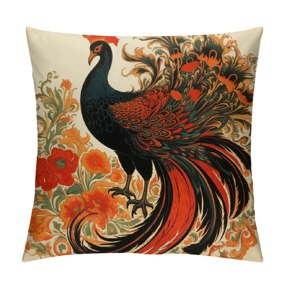 GOSMITH Vintage Rooster Farmhouse Style Throw Pillow Case, Farmhouse
