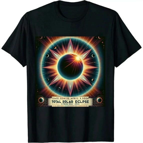 GOSMITH Waco Texas Totality Total Solar Eclipse April 8 2024 T-Shirt