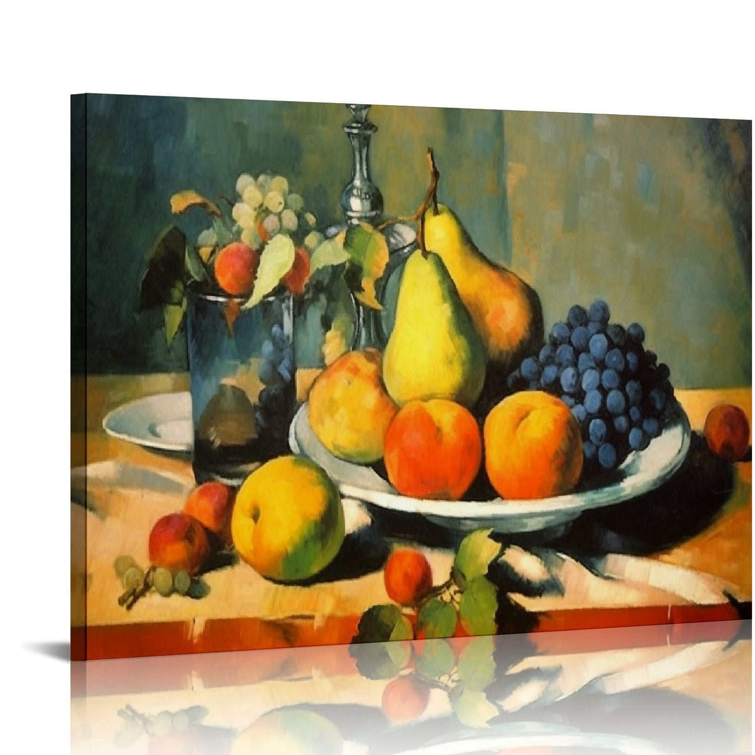 GOSMITH Wall Art PaintingPeaches Pears and GrapesFamous Canvas Prints