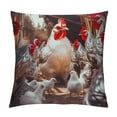 thumbnail image 1 of GOSMITH  Watercolor 15 Breeds of Chickens Throw Pillow Cover Funny Chicken Lover Decorative Throw Pillow Cases For Home Bedroom Girls Room Farm,Gifts for Chicken Mom Chicken Lady, 1 of 5