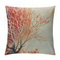 thumbnail image 1 of GOSMITH  White Watercolor Splash Coral Throw Pillow Cover Brush Artistic Reef Elegance Doodle Orange Pillow Case Decorative Men Women Boy Girl Room Cushion Cover for Home Couch Bed, 1 of 5