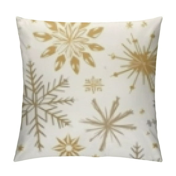GOSMITH Winter Snowflakes Lumbar Pillow Covers Yellow Gray Grey Rustic Christmas Print Outdoor Decorative Throw Pillows Vintage Xmas Farmhouse Linen Cushion Case Sofa Couch Decor