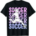 thumbnail image 1 of Leisuo Soccer Girls Women Youth T-Shirt Lightweight Classic Fit 144653-black, 1 of 3