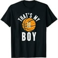 thumbnail image 1 of GOSMITH Women's That's My Boy Jersey Number #11 Vintage Basketball Mom Dad T-Shirt Black 2XL black, 1 of 5