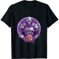 thumbnail image 1 of GOSMITH Womens Distressed King Retro Look Party Tailgate Gameday Fan Gift V-Neck T-Shirt black, 1 of 3