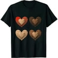 thumbnail image 1 of GOSMITH Womens Melanin Hearts Social Justice Equality Unity Symbols Rights T-Shirt, 1 of 3