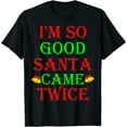 thumbnail image 1 of GOSMITH Womens Mens Funny Inappropriate Christmas T Shirt Black Tee 132159-black, 1 of 3
