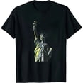 thumbnail image 1 of Leisuo Womens Statue of Liberty tshirt New York city T-Shirt, 1 of 3