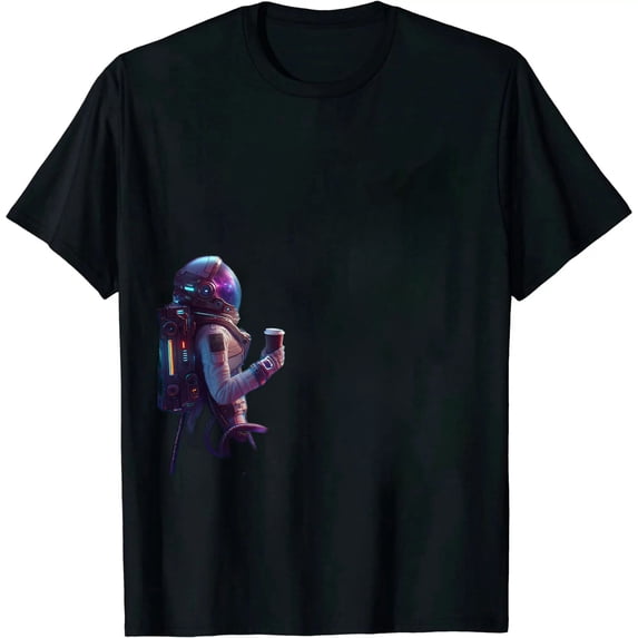 Leisuo Womens : There's Coffee In Nebula Bold Quote T-Shirt