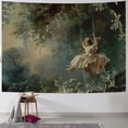 thumbnail image 1 of GOSMITH World Classic Art Masterpiece Tapestry Series Jean Honore Fragonard The Swing. Classical Art Tapestry Antique Vintage Collection Home Décor Painting, 1 of 6