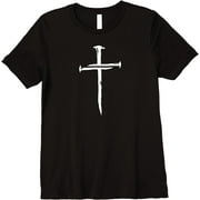 GOSMITH ail Cross Shirt Faith on Team Jesus 1 Cross 3 nails 4 given Premium T-Shirt 155637-black