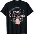 thumbnail image 1 of GOSMITH to Great Grandma Est 2024 Women First Time Grandma T-Shirt black, 1 of 3