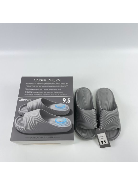 Slippers | Quick Drying Shower Shoes | Cushioned Sole SIZE 9.5