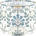 thumbnail image 1 of GOSO 1pcs Medium Lampshade Polyester Fiber Printing Plants Drum Lamp Shade For TableLamp,Floor Lamps,Diy Pendant Light,Wall Hanging,Spider Fitter 13 "Top x 13" Bottom x 10 "Heigh,Assembly Required, 1 of 18