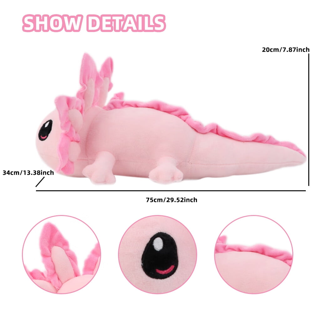 Axolotl Weighted Stuffed Animal, Anxiety Plush, Emotional Plush 1 lb