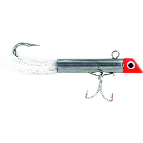 GOT-CHA G1201-WT 1200 Series Mini Plug with Bucktail 1 3/4" 5/8 oz, Hard Baits