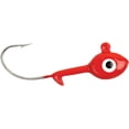 thumbnail interactive-video image 1 of GOT-CHA Saltwater Jig Head Fishing Accessory, Red, 1/4 Ounce, 8-pack, 1 of 3