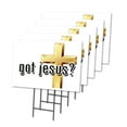 thumbnail image 1 of GOT JESUS 5 Pack Of 12" x 16" Yard Sign & Stake | Advertise Your Business | Stake Included Image On Both Sides | Made in The USA, 1 of 3