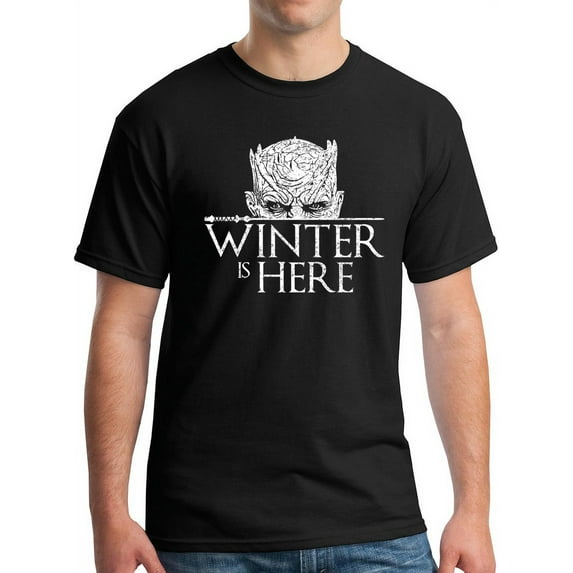GOT Winter Is Here T-Shirt Black (L)