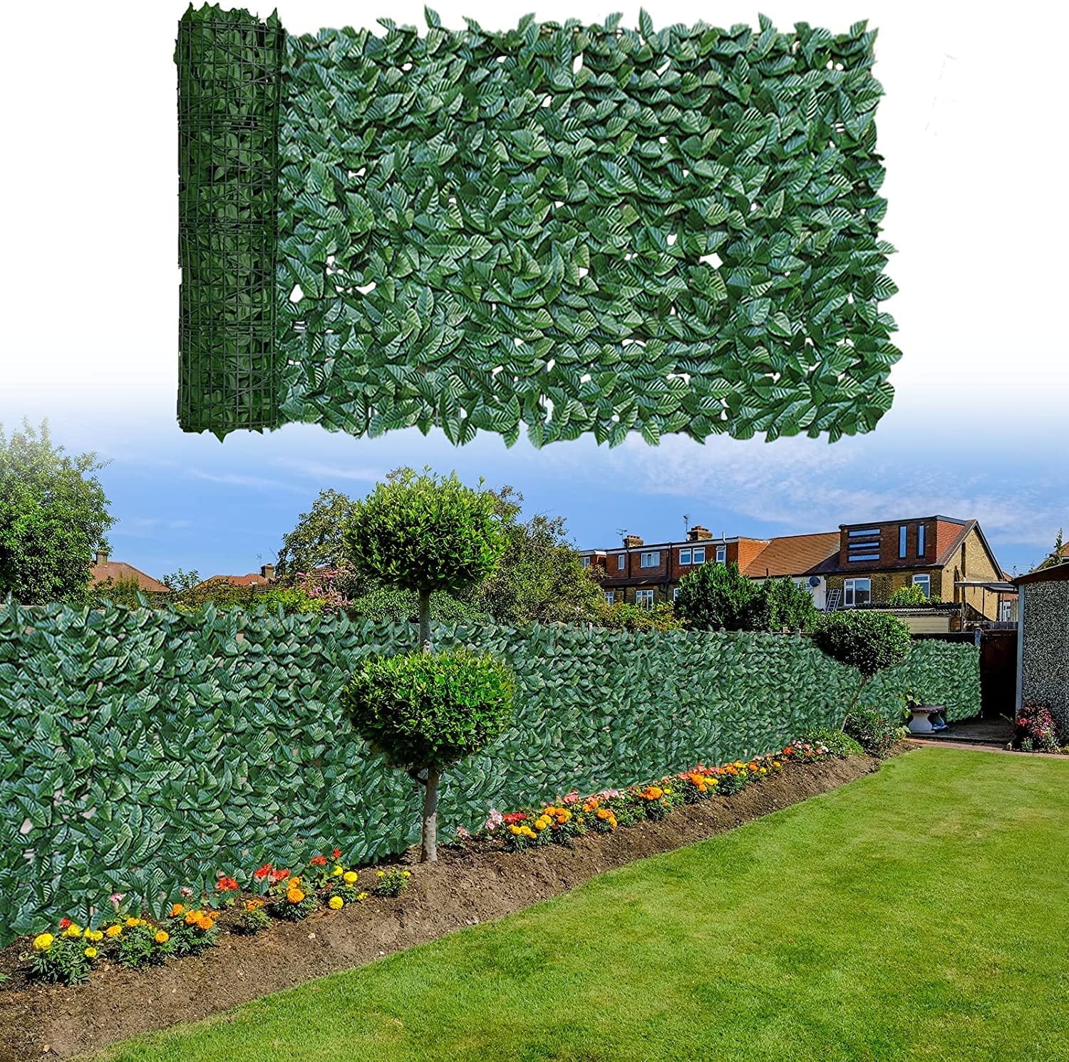 GOTGELIF® 39"x157" Ivy Privacy Fence Screen,Faux Ivy Leaf Artificial
