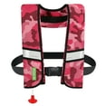 thumbnail image 1 of GOTGELIF Adult Automatic Inflatable Life Jacket, Red Camouflage, 1 of 8