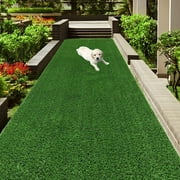 GOTGELIF Artificial Turf Grass, 3.28x6.56FT Artificial Grass Outdoor Rug Realistic Fake Grass for Dogs Large Synthetic Lawn for Home Garden Patio DIY Indoor Outdoor Decoration