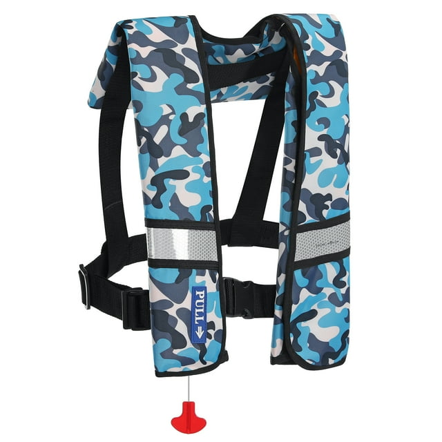 GOTGELIF Automatic Inflatable Life Jacket with Reflectors Safety Adult Life Jacket PFD Survival
