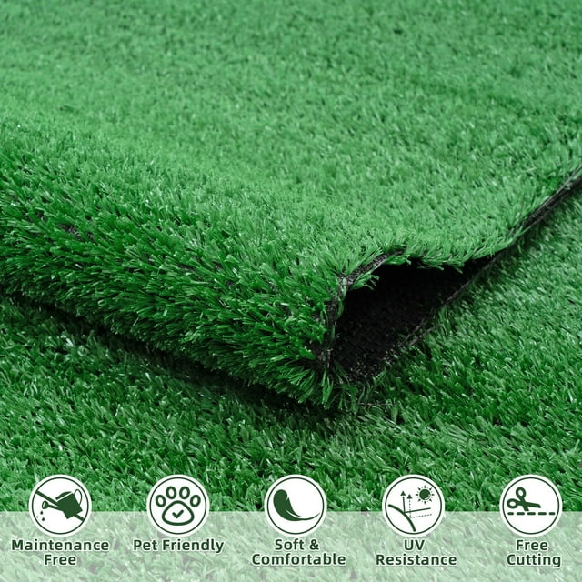 GOTGELIF 3.2x6.56FT Turf Patio Outdoor Artificial Grass Carpet for