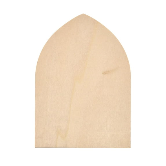 Hello Hobby Wood Gothic Arch Plaque, 5" x 7" x 0.25"