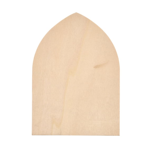 Hello Hobby Wood Gothic Arch Plaque, 5" x 7" x 0.25"