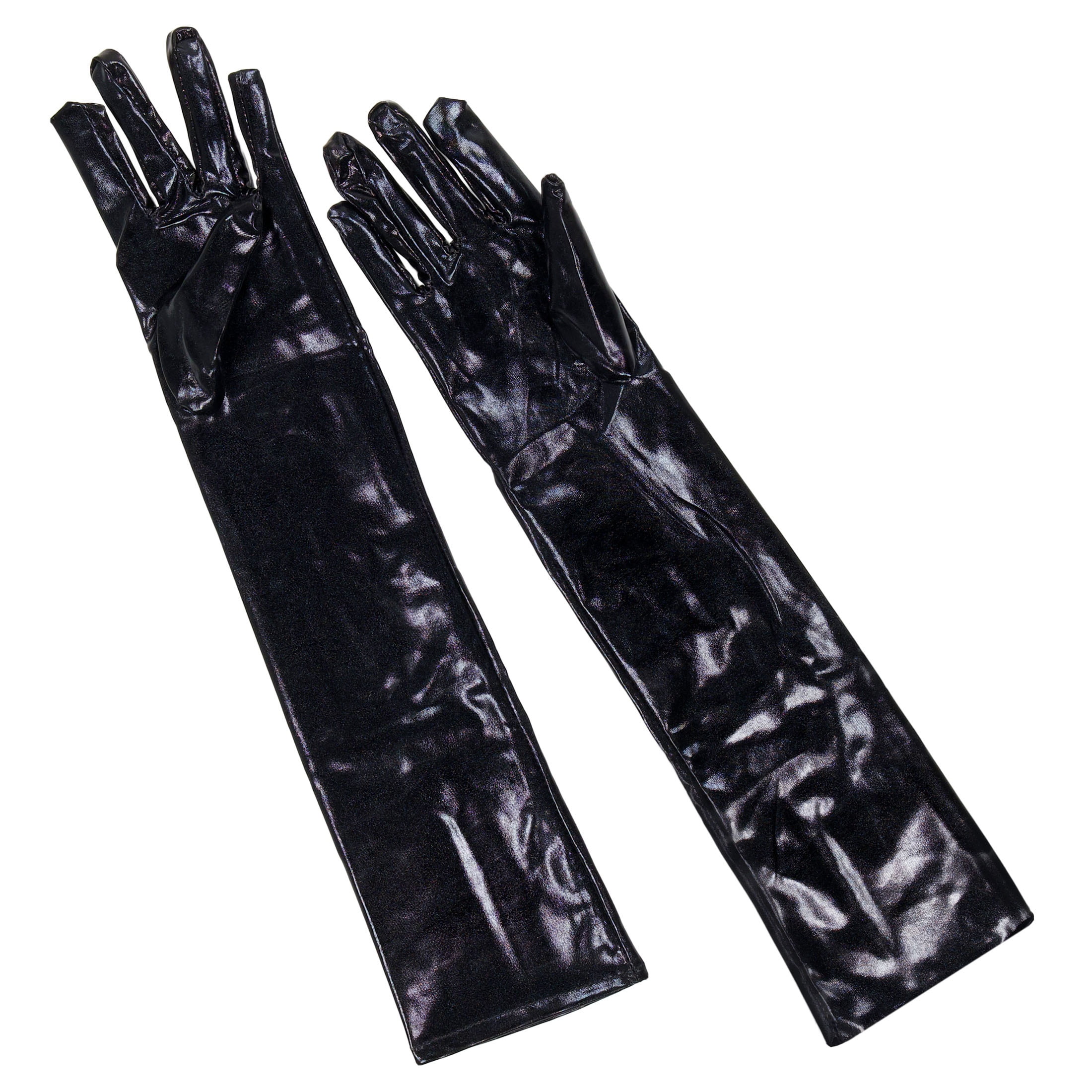Gothic Gloves Costume Accessory for Adults, Black, Halloween by Way To Celebrate