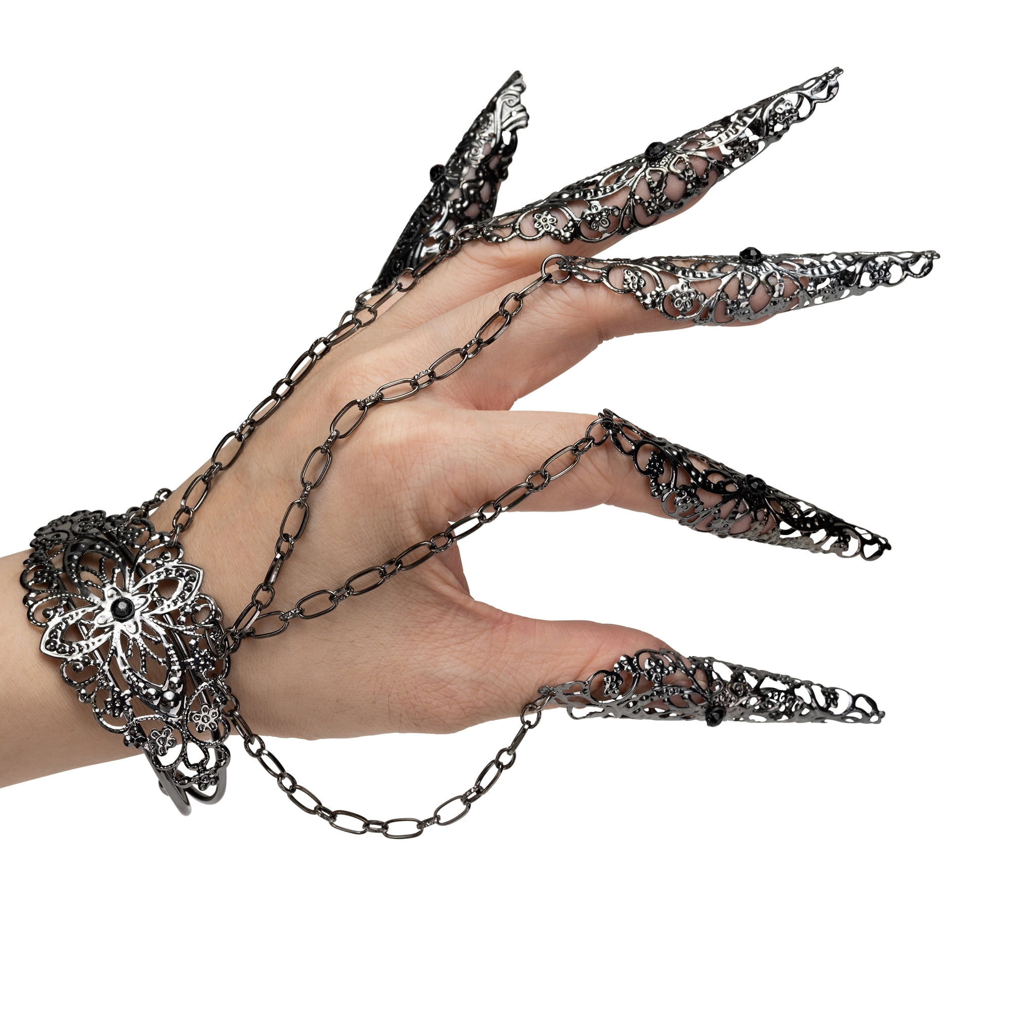 Gothic Bracelet Costume Accessory for Adults, Silver, Halloween by Way To Celebrate